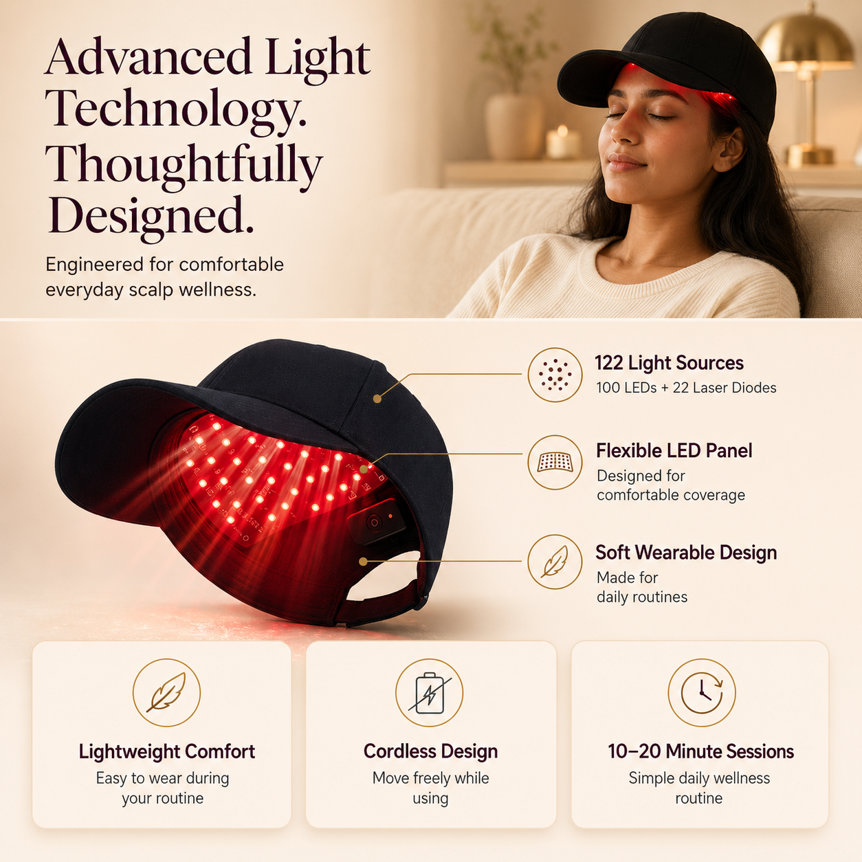 Follicap LED Hair Growth Therapy Cap