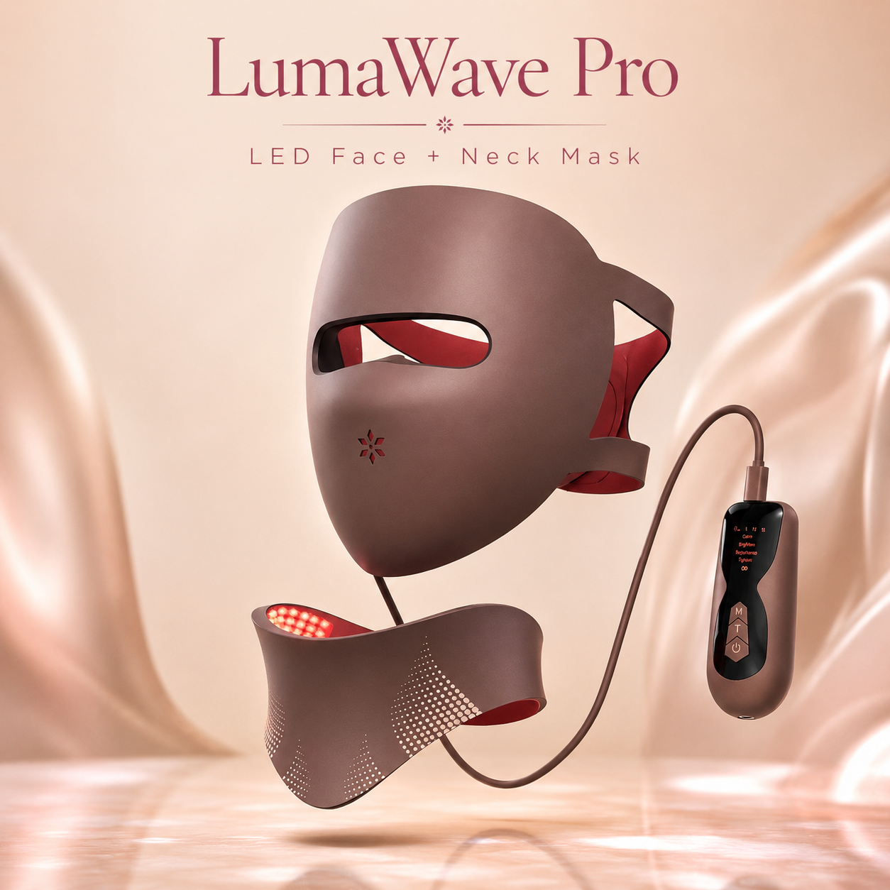 LumaWave Pro LED Face Mask – Red Light Therapy