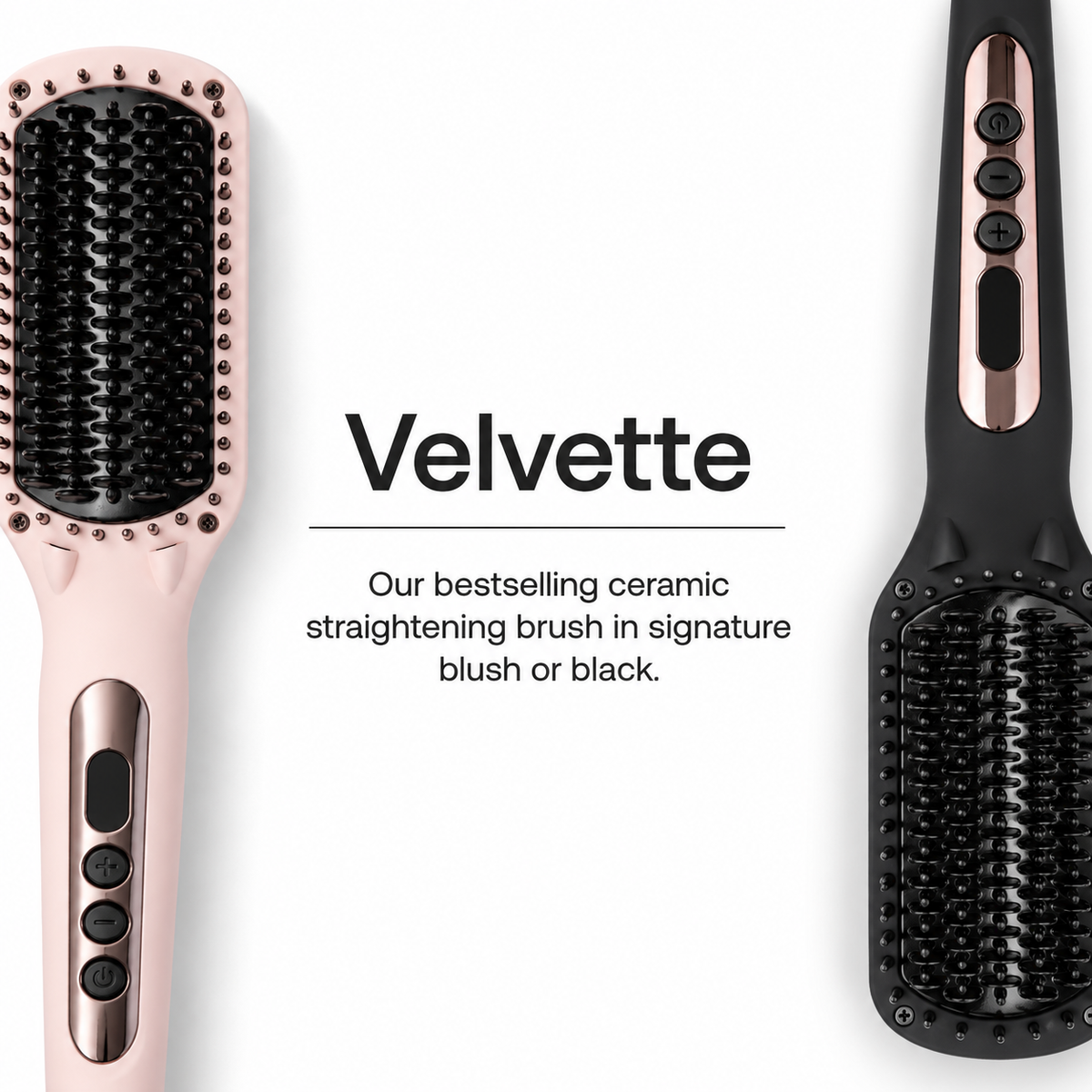 Velvette Ceramic Hair Straightening Brush