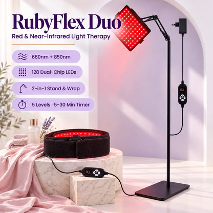 RubyFlex Duo Red Light Therapy Lamp