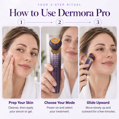 Dermora Pro 6-in-1 Galvanic Facial Wand