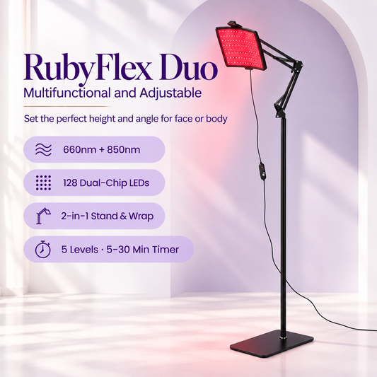 RubyFlex Duo Red Light Therapy Lamp
