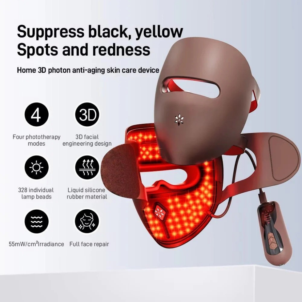 LumaWave Pro LED Face Mask – Red Light Therapy