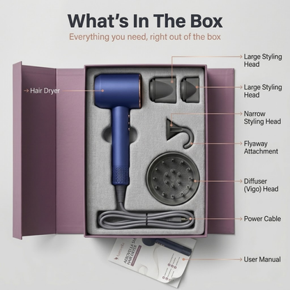Aerovella Smart Ionic Hair Dryer For Frizz Free Hair