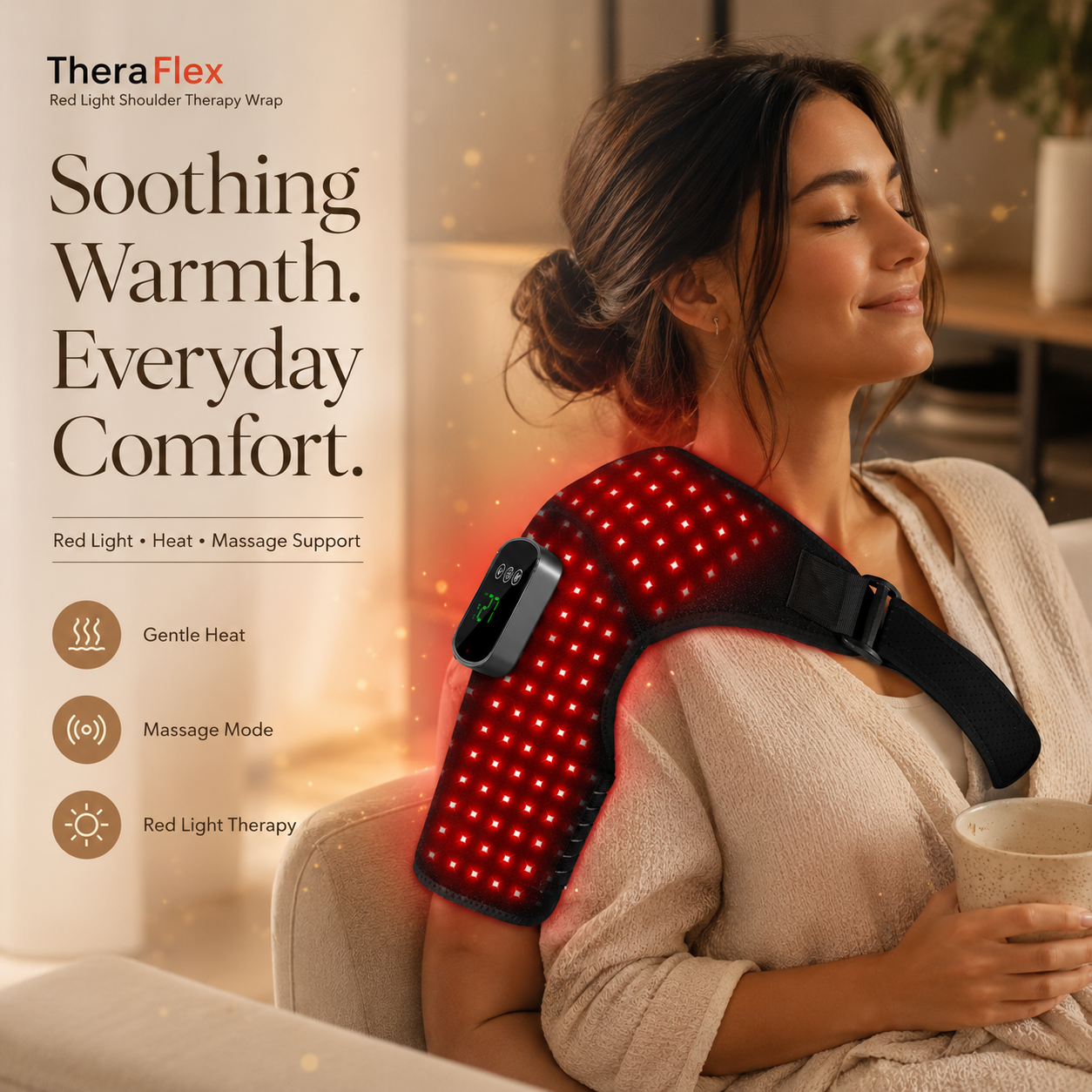 TheraFlex Red Light Shoulder Therapy Wrap