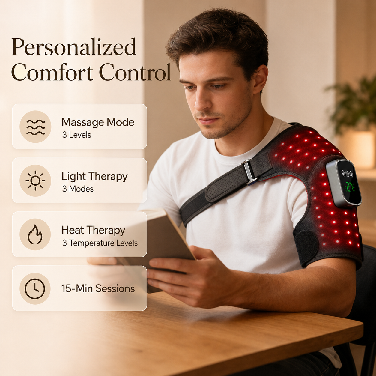 TheraFlex Red Light Shoulder Therapy Wrap