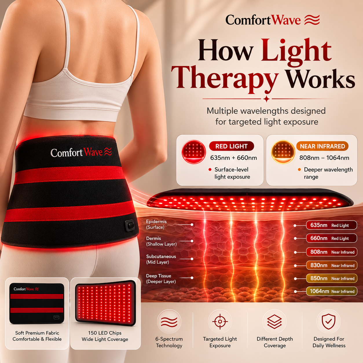 ComfortWave Red Light Therapy Wrap