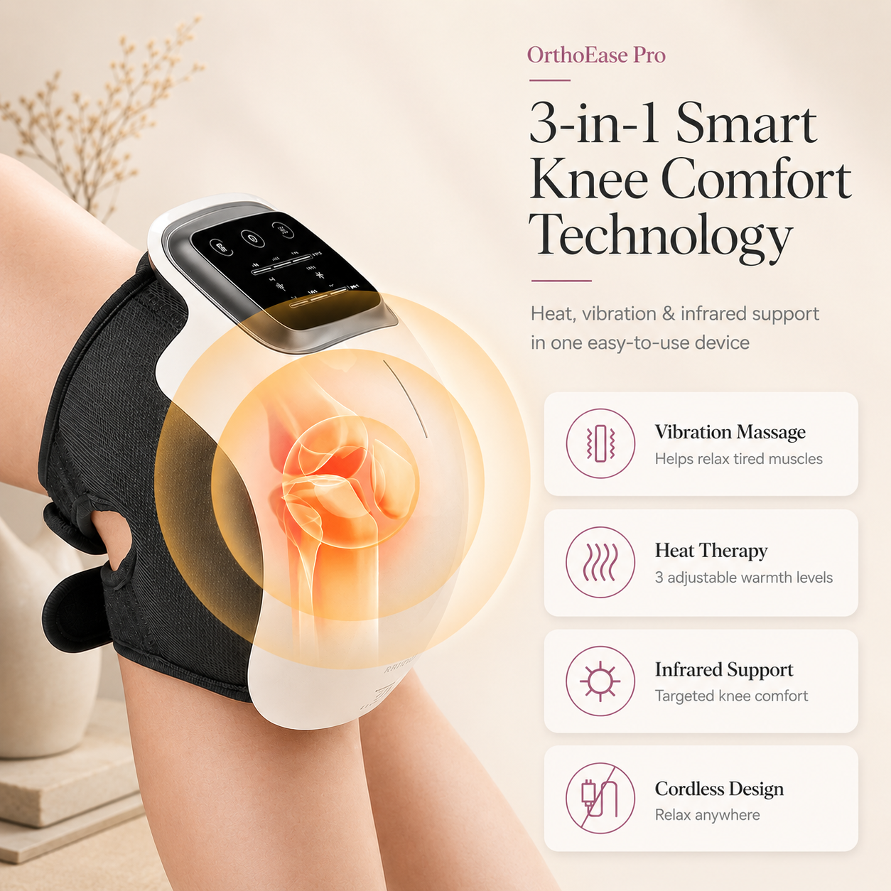OrthoEase Pro - Smart Knee Massager