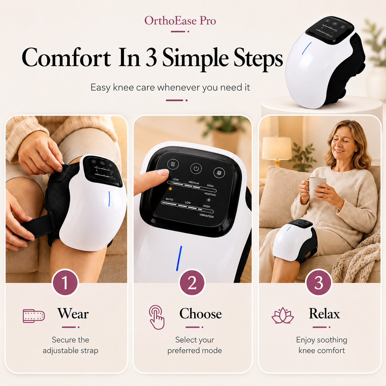 OrthoEase Pro - Smart Knee Massager